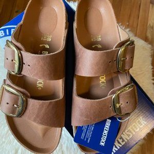 Women's Birkenstock Big Buckle Arizona Sandals, Leather